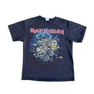 Vintage Iron Maiden Shirt Mens Large Black Best Of The Beast Double Sided 2003